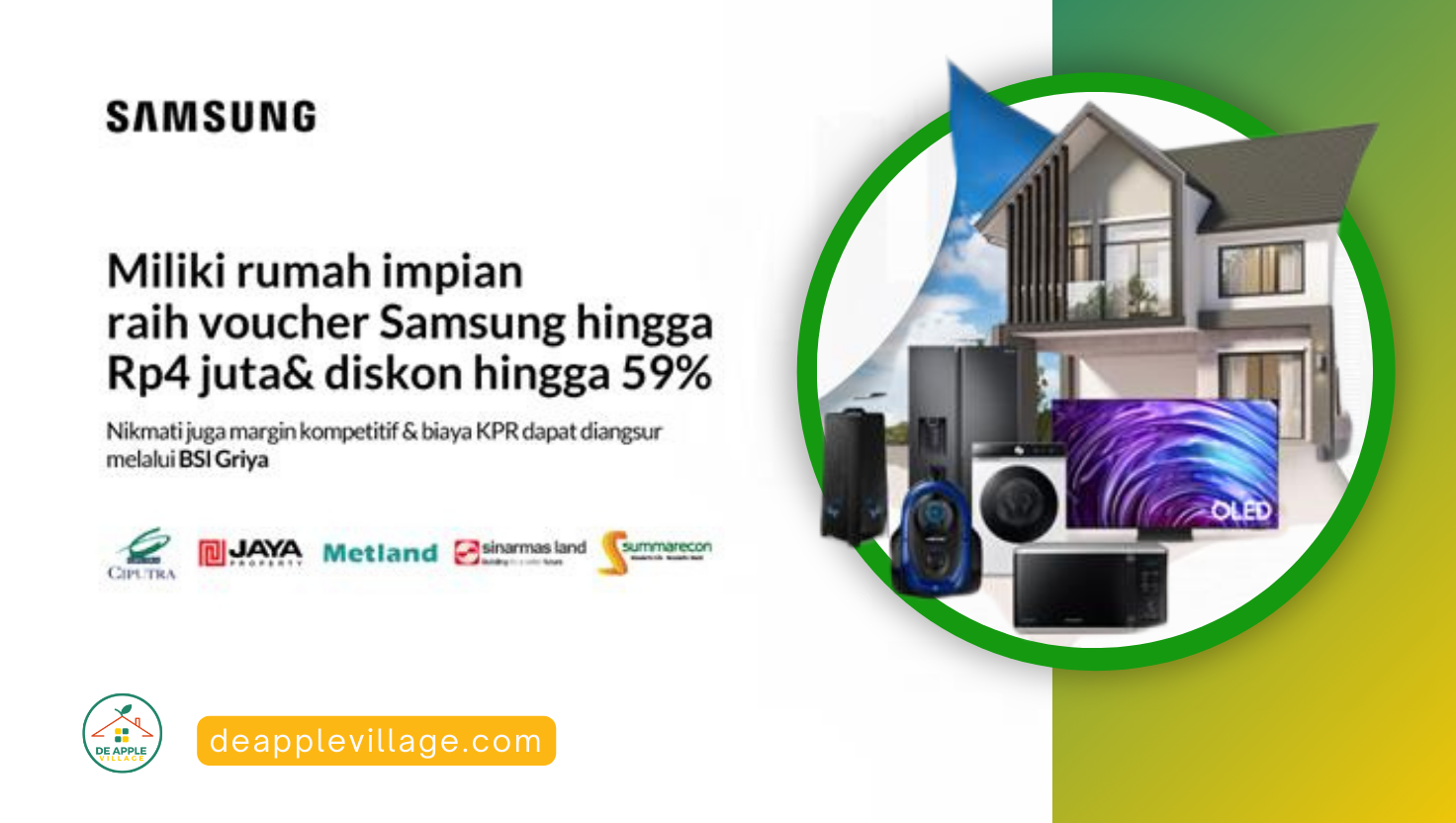 BSI Griya “Samsung: Voucher 4jt + Diskon 59%”