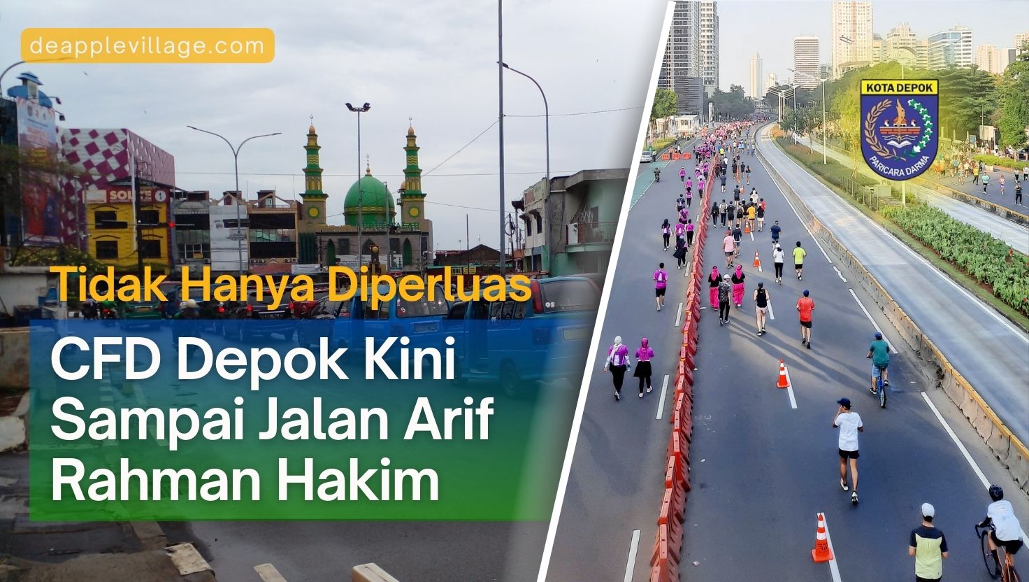 CFD Depok Kini Sampai Jalan Arif Rahman Hakim