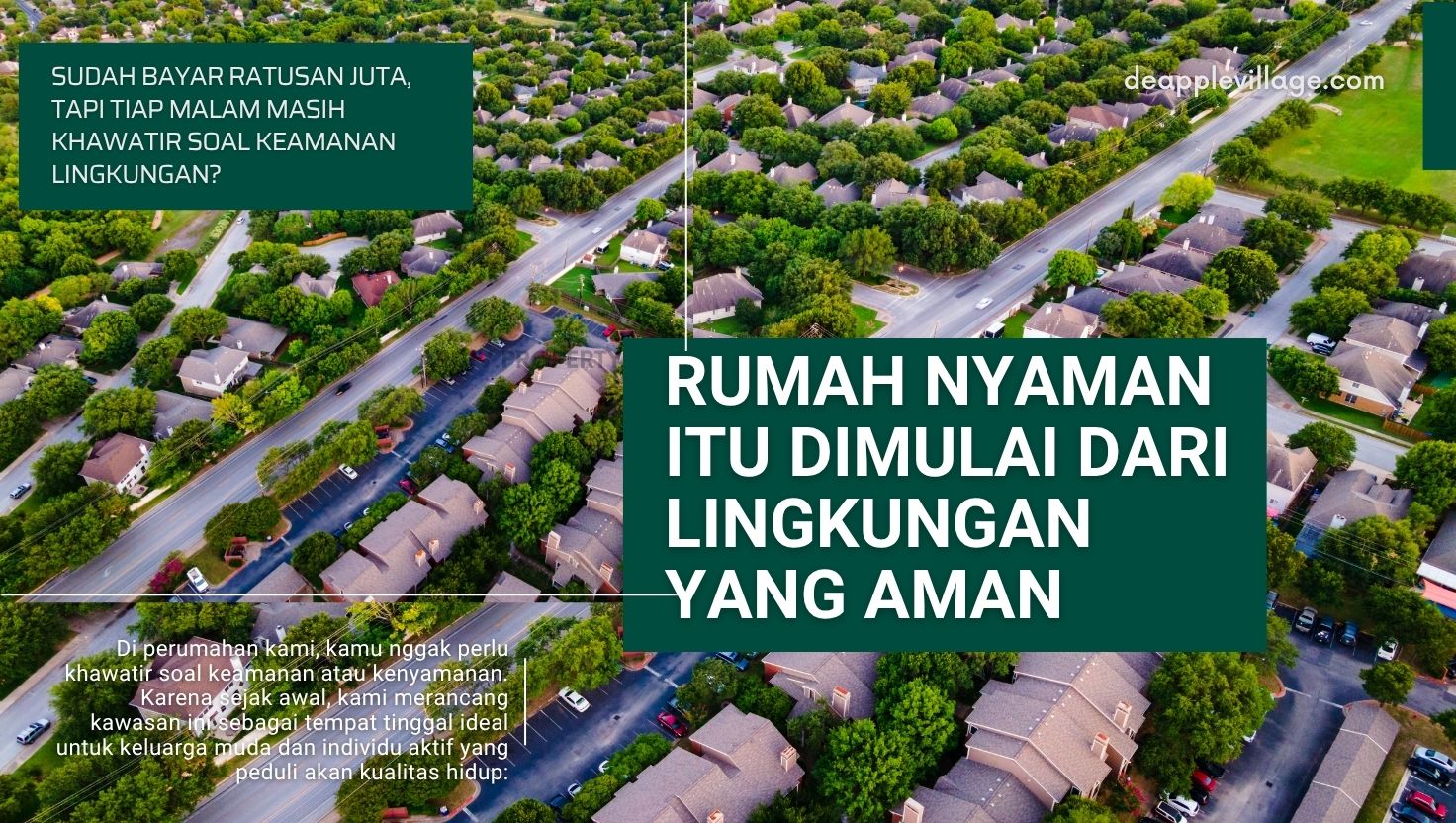 Nyaman Itu Bukan Cuma Soal Rumah, Tapi Lingkungan Sekitarnya!